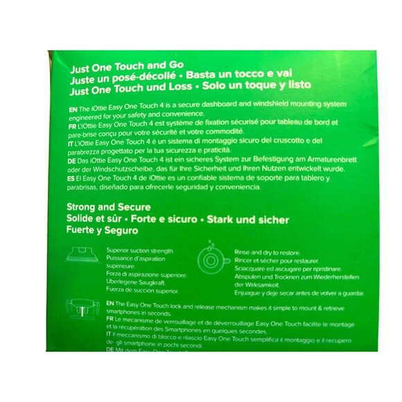 UNOPENED BOX iottie Easy One Touch 4 Smartphone Car Mount Dash Strong Secure Gri - Picture 7 of 7